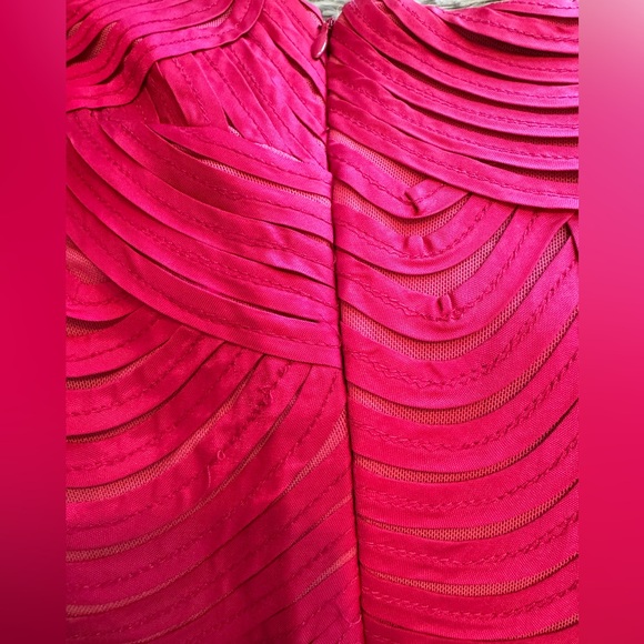 Bright Raspberry Pink Cocktail Dress - Picture 8 of 9